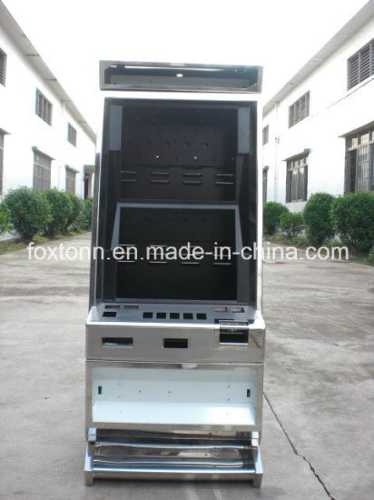 China Manufactured Metal Fabrication Double Screen Casino Slot Cabinet