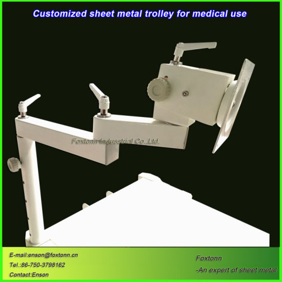 Professional Sheet Metal Customized Hospital Nursing Cart Trolley factory 